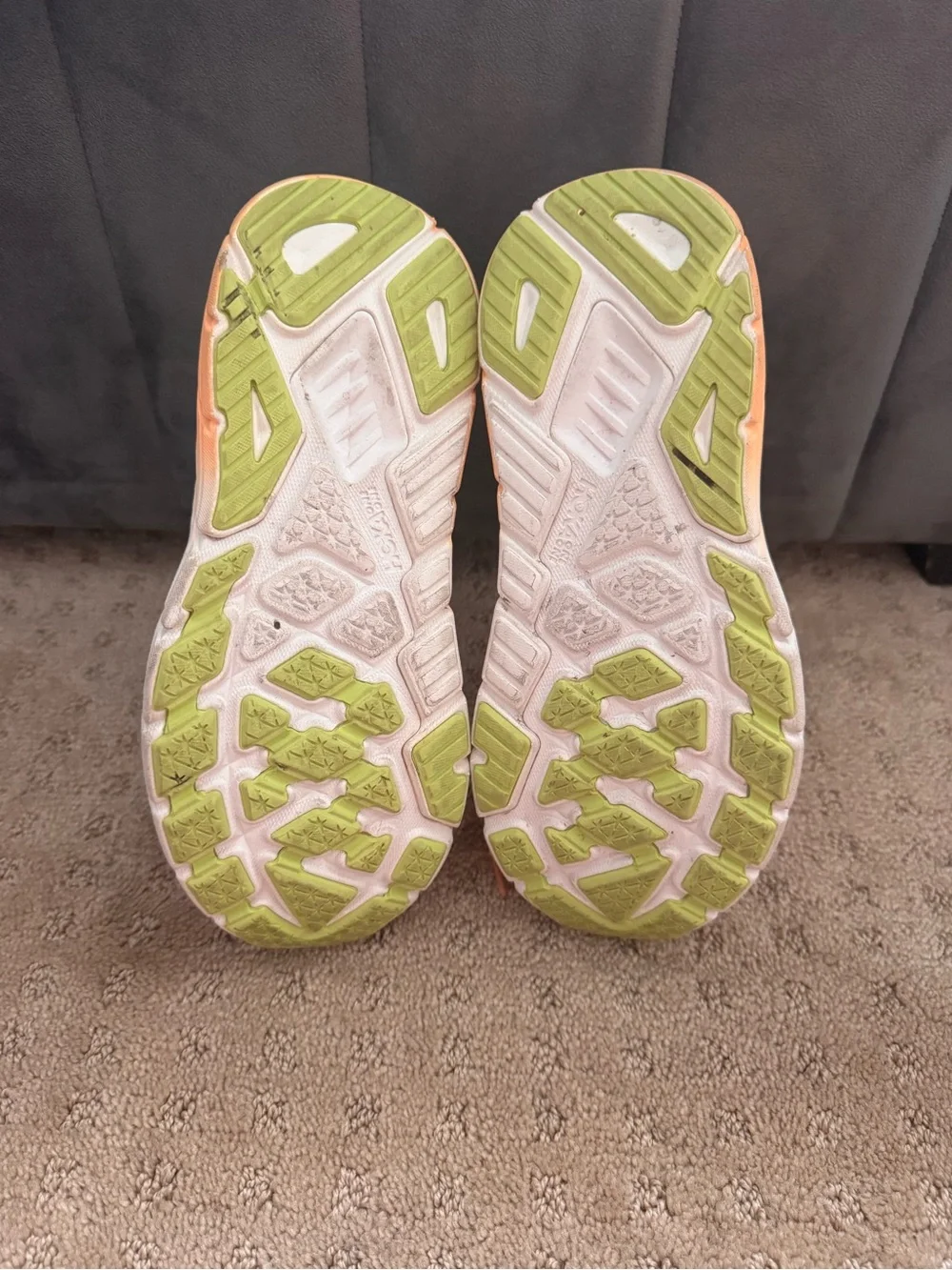 Hoka One One Women's Coral Peach Lightweight Running Shoes